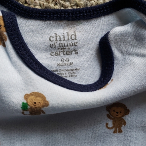 Infant Monkey 3 pc Outfit - Picture 6 of 6